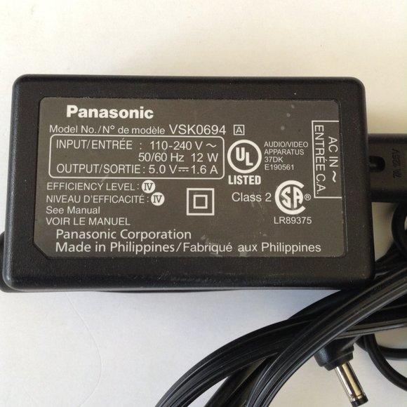 Genuine Panasonic VSK0694 AC Power Supply Adapter - Picture 5 of 6